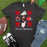 We are Spartans Football Collage DTF Print