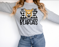 We Are Bearcats Checker DTF Print