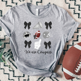 We Are Cougars Football Coquette Collage DTF Print