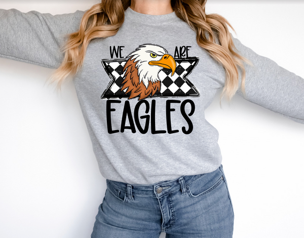 We Are Eagles Checker DTF Print