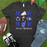 We are Spartans Football Collage DTF Print