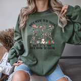 When Youre Dead Inside but its the Holiday Season Dancing Skeletons DTF Print