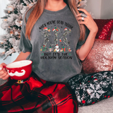 When Youre Dead Inside but its the Holiday Season Dancing Skeletons DTF Print
