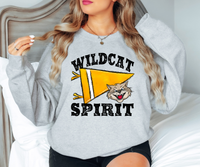 Wildcat Spirit Pennant DTF Print