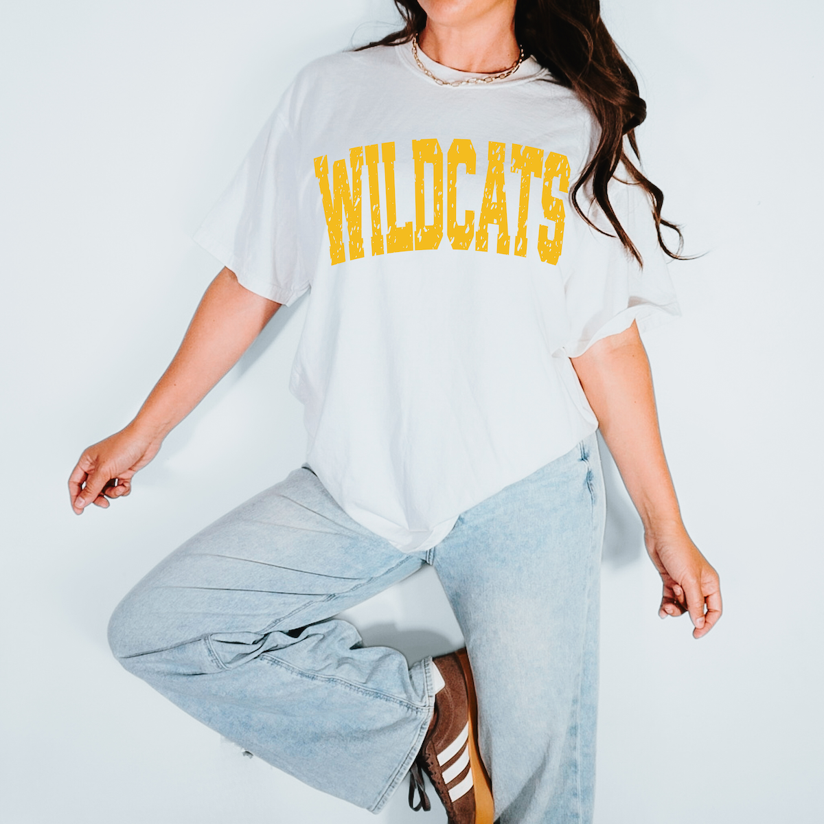 Wildcats Varsity Distressed Teams DTF Print