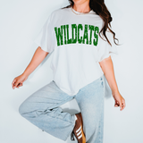 Wildcats Varsity Distressed Teams DTF Print