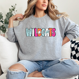 Wildcats Doodle Mix DTF Print
