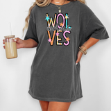 Wolves Star Doodle Mix DTF Print