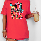 Wolves Star Doodle Mix DTF Print