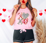 XO Dalmation Heart DTF Print