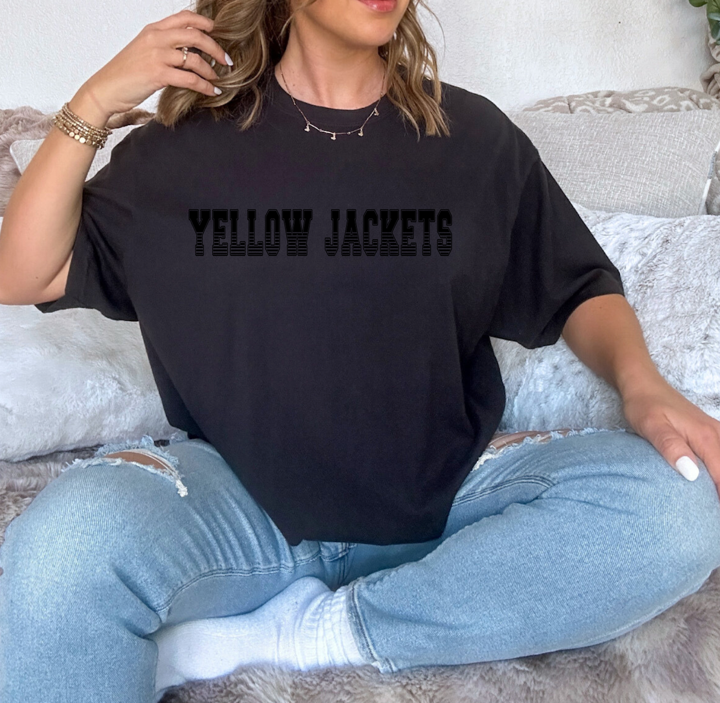 Yellow Jackets Varsity Line Team DTF Print