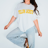 Yellow Jackets Varsity Distressed Teams DTF Print