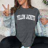Yellow Jackets Varsity Distressed Teams DTF Print