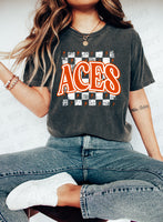 Aces Checker DTF Print