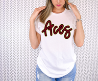 Aces Outline DTF Print