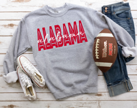 Alabama Two Tone DTF Print