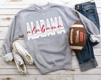 Alabama Two Tone DTF Print