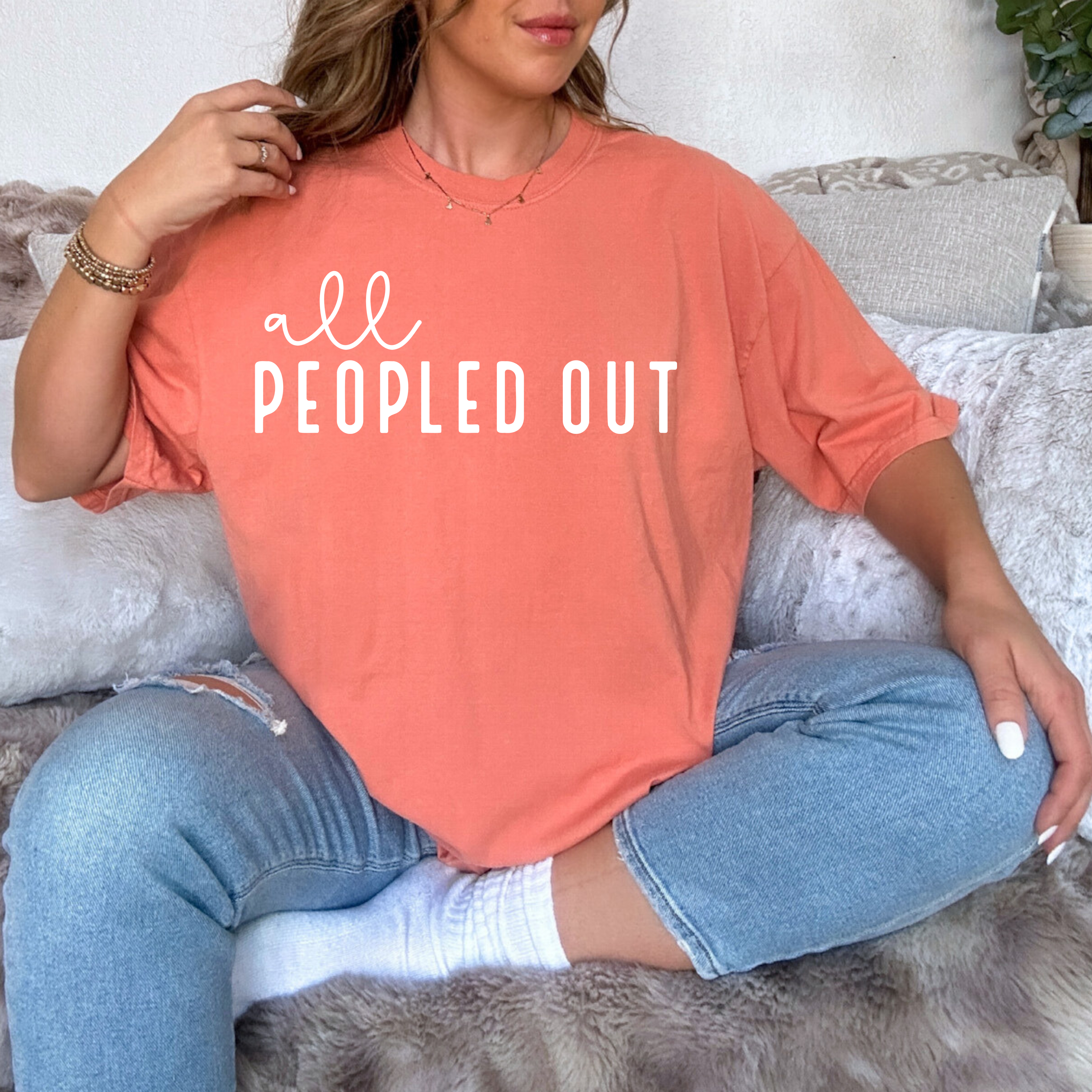 All Peopled Out DTF Print