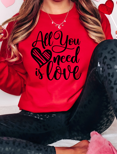 All You Need is Love Screen Print LOW HEAT