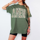 Amen Camo Grunge Arch DTF Print
