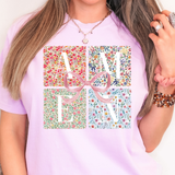 Amen Patchwork DTF Print