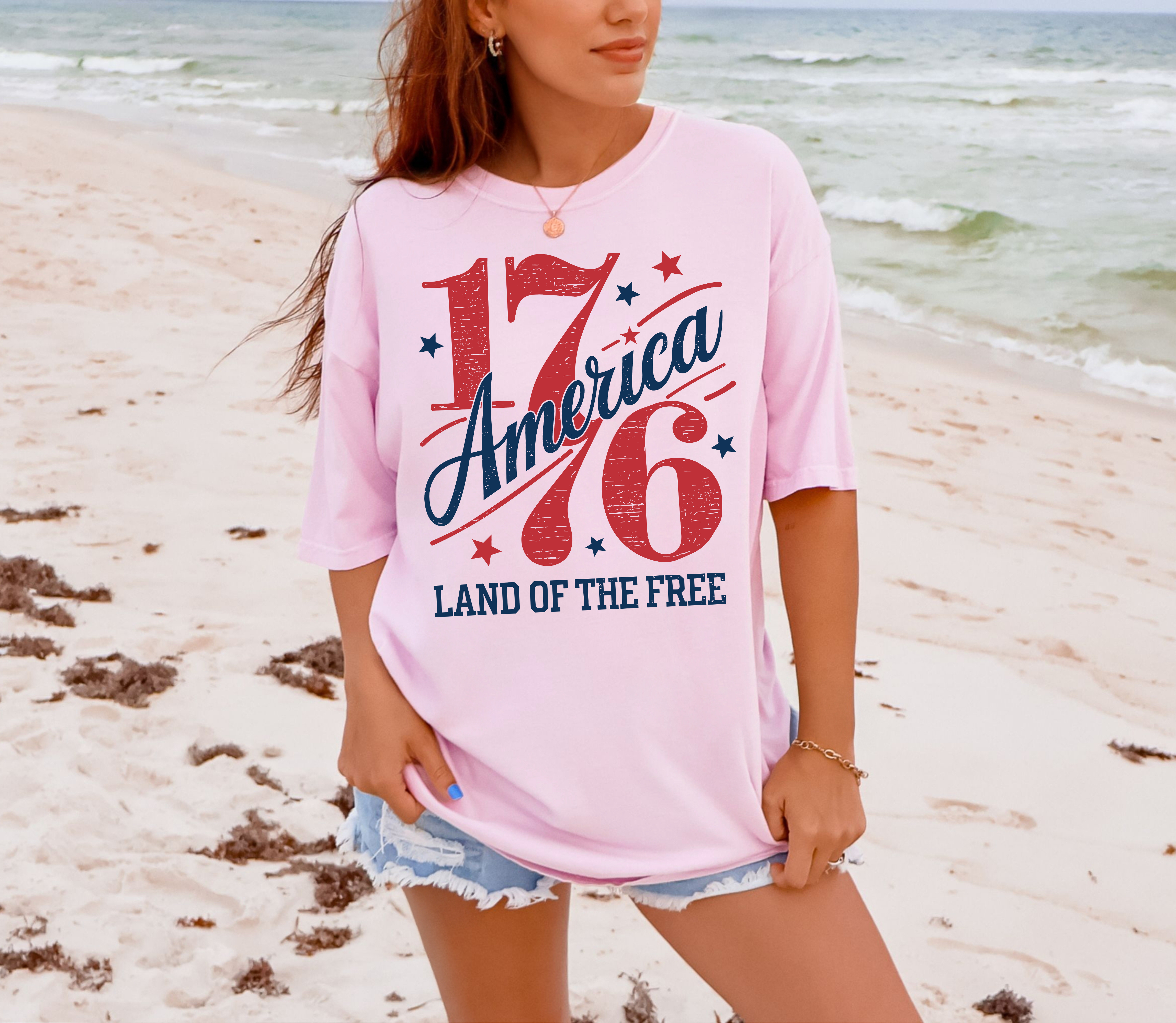 America 1776 Land of the Free DTF Print