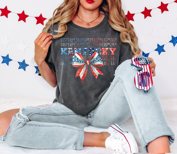 Coquette Patriotic Kentucky DTF Print