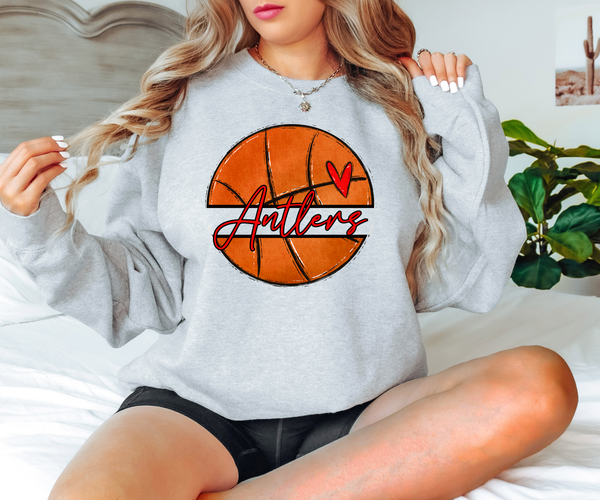 Antlers Ballers Basketball DTF Print