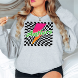 Antlers Checker Leopard Bolt DTF Print