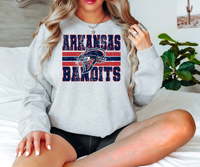 Arkansas Bandits Grunge DTF Print