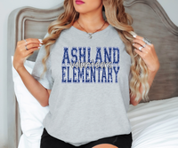 Ashland Elementary Volunteers Glitter Effect DTF Print