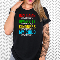 Autism My Child Matters DTF Print