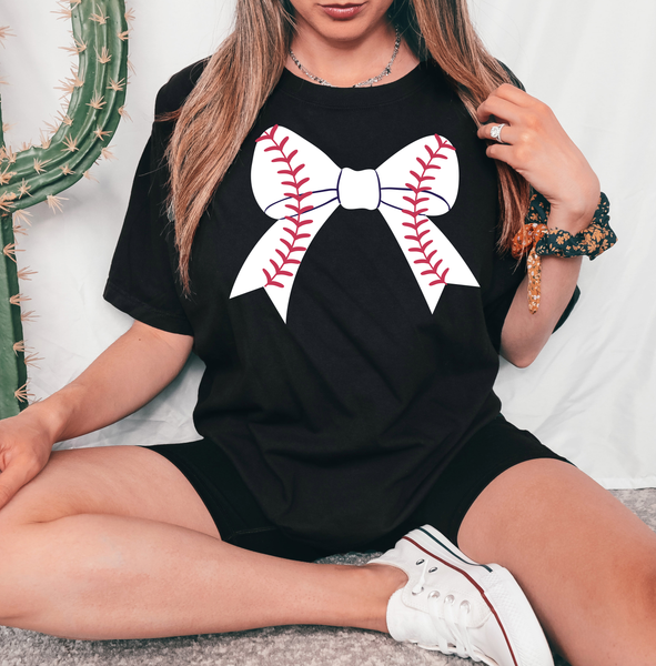 Baseball Bow DTF Print