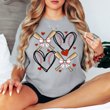 Basebal Heart Collage DTF Print