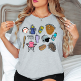Baseball Mom Collage DTF Print