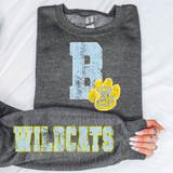 W Wildcat Bath DTF Print