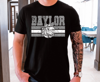 Baylor Basketball Grunge DTF Print