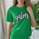 Gators Crackle Cursive DTF Print