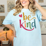 Be Kind Retro Colorful DTF Print
