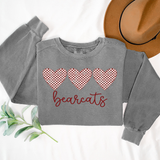 Bearcats Checker Heart Trio DTF Print