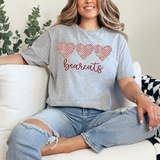 Bearcats Checker Heart Trio DTF Print
