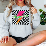 Bearcats Checker Leopard Bolt DTF Print