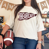 Bearcats Watercolor Pennant DTF Print