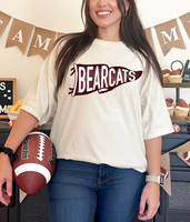 Bearcats Watercolor Pennant DTF Print