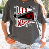 Bearcats Lets Go Star Banner Trio DTF Print