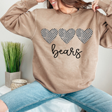Bears Checker Heart Trio DTF Print