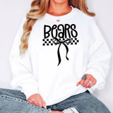 Bears Simple Bow Checker DTF Print