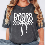 Bears Simple Bow Checker DTF Print
