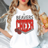 Beavers Glitter Cheer DTF Print
