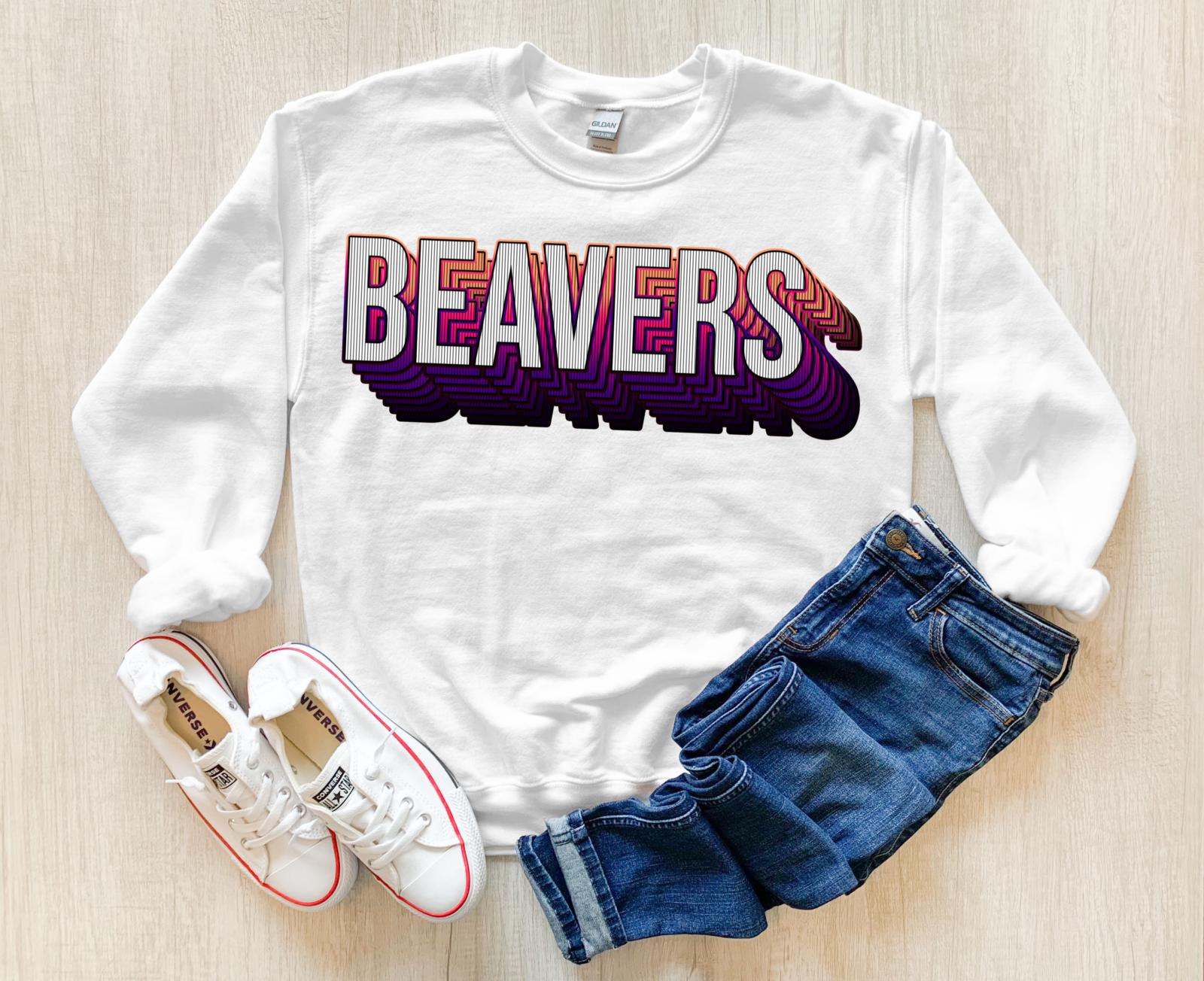 Beavers Layered Stack DTF Print – Torch Light